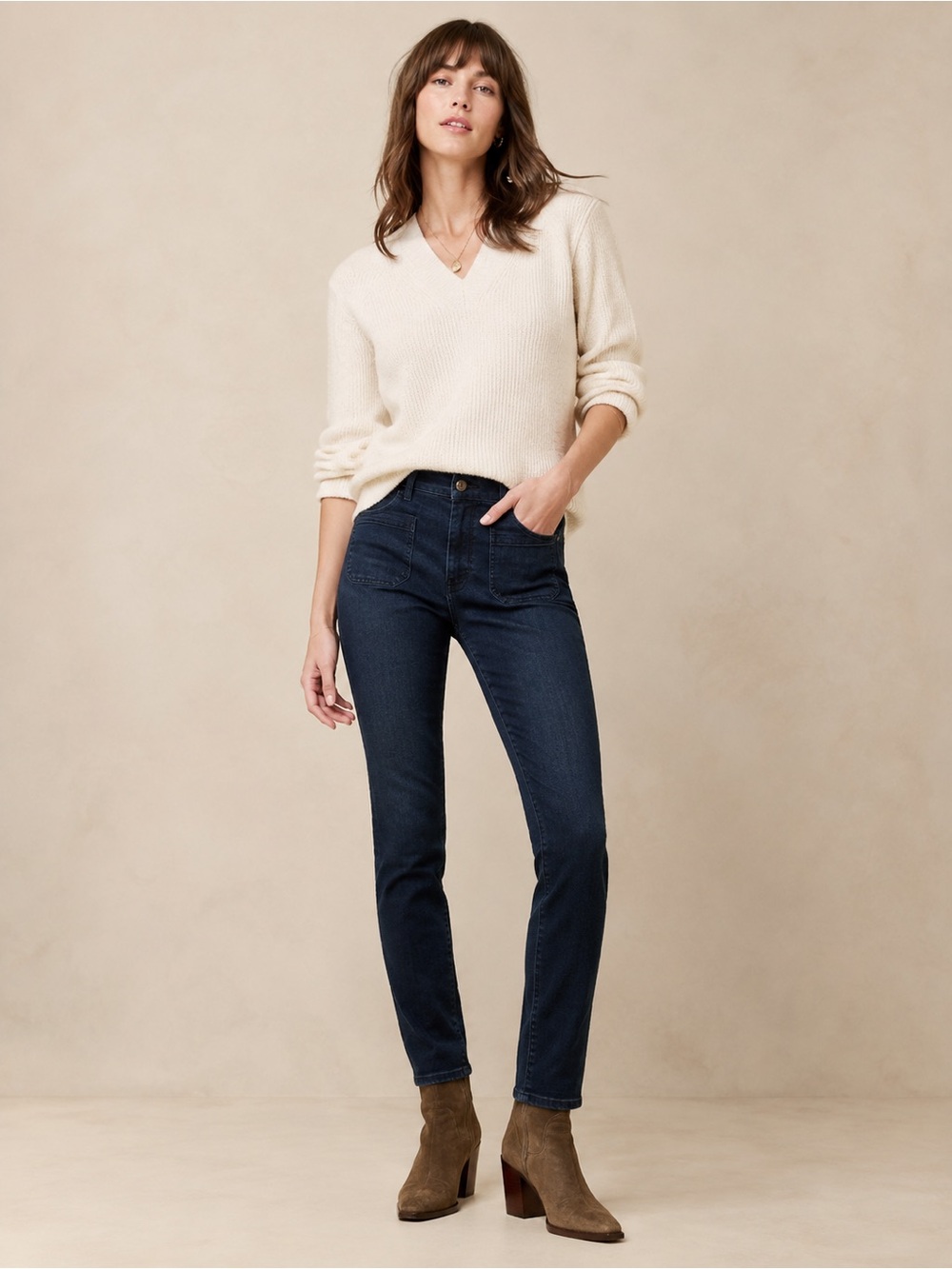 Hudson Quinn High Rise Super Skinny Jeans 30 Storm Dark Indigo Stretch